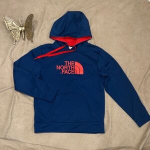 NEW 🧭 The North Face Men's Navy and Orangeish-Red Hoodie - M
